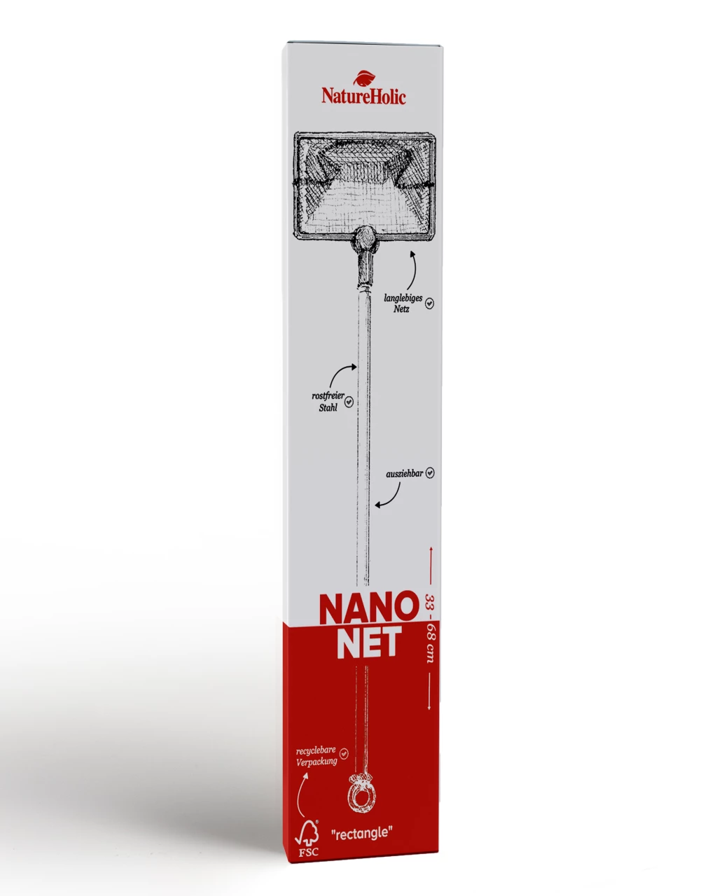 Natureholic Nano Landing Net - Nano Pro Net - Telescopic Landing Net / Net 1 Natureholic Nano Landing Net - Nano Pro Net - Telescopic Landing Net / Net